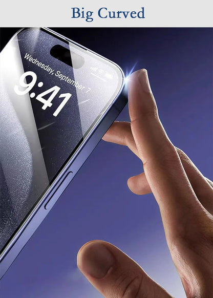 2pcs For iPhone 17 Air Pro Max 16e Premium Tempered Glass 9H Screen Protector Anti Scratch Full Glue Armor Retailer Box Choice