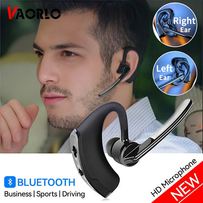 New V8 Wireless Bluetooth Single Earphone With HD Mic Stereo Headset Handsfree Call Business Headphone For Sports Driving Travel - Universal Market