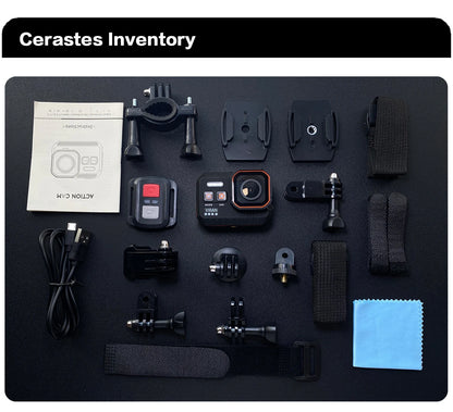 Action Camera 4K60FPS With Remote Control Screen Waterproof Sport Camera Drive Recorder Sports Camera Helmet Action Cam