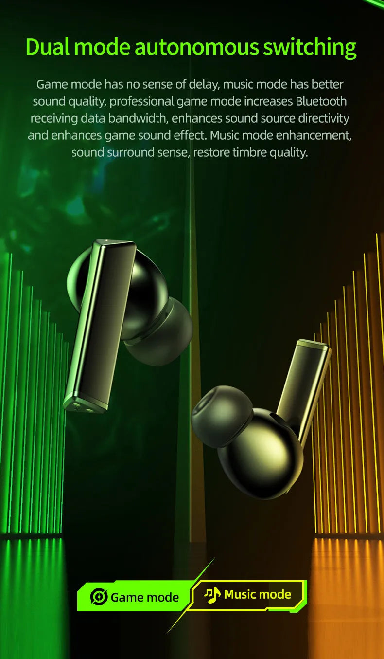 Choice Original Lenovo LP6 TWS Wireless Buletooth V5.1 Earphones Dual Mode Music Gaming Headsets New E-Sports  Headphones - Universal Market