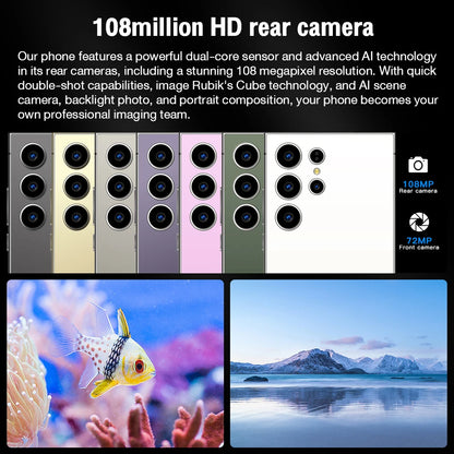 Global Edition  2026 HOT S26 Ultra NEW 7.3HD Original Smart Dual Card 7800mAh Battery Facial Recognition Function