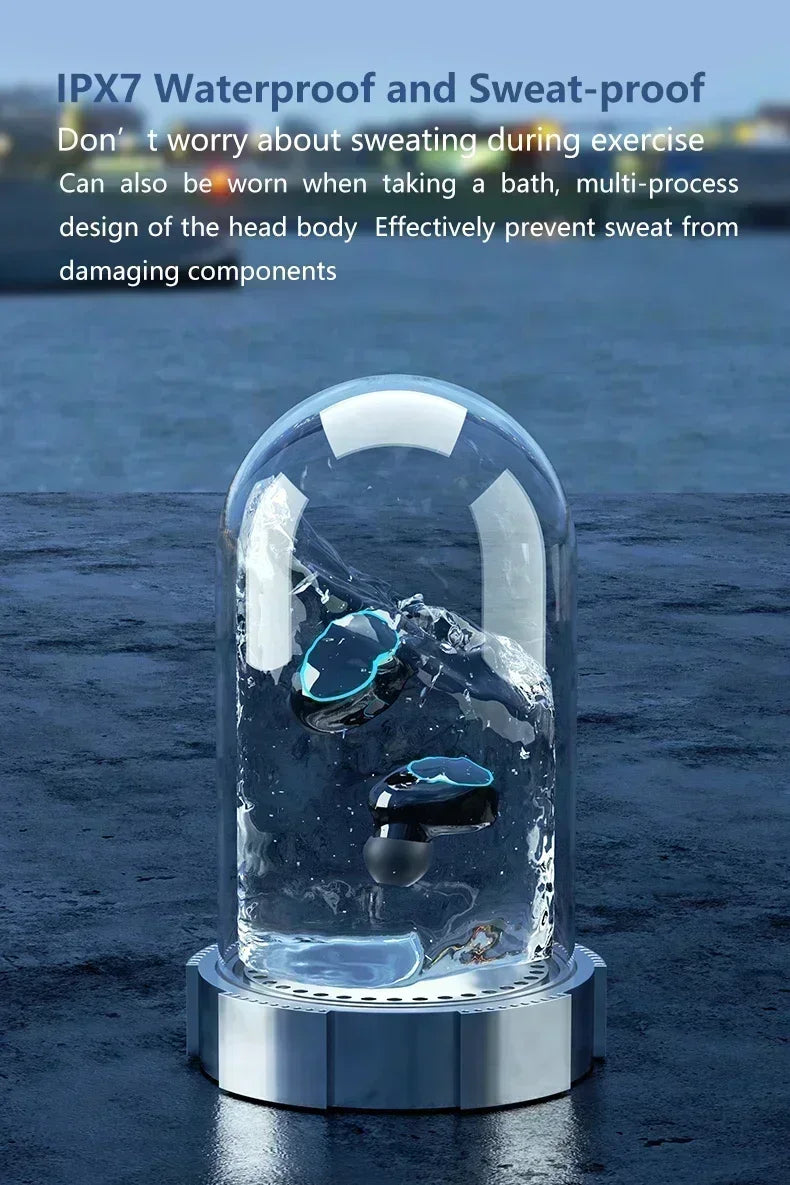 Original M10 Headphones Bluetooth Wireless Earpods Sports Stereo Noise Canceling Headphone Microphone Speaker - Universal Market
