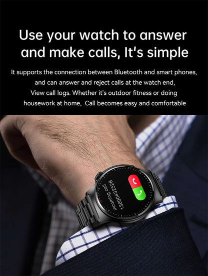 2025 New Outdoor Sport Smart Watch GPS Track Health Monitoring AI Voice Waterproof Fitness Bluetooth Call Smartwatch For HUAWEI