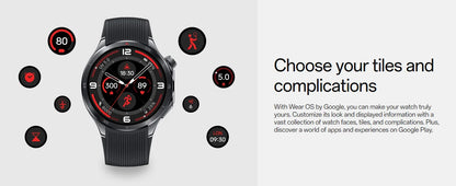 Original OnePlus Watch 3 Global Version Smart Watch 1.5 inches AMOLED 32GB Memory Snapdragon W5 Wear OS by Google NFC IP68 5ATM