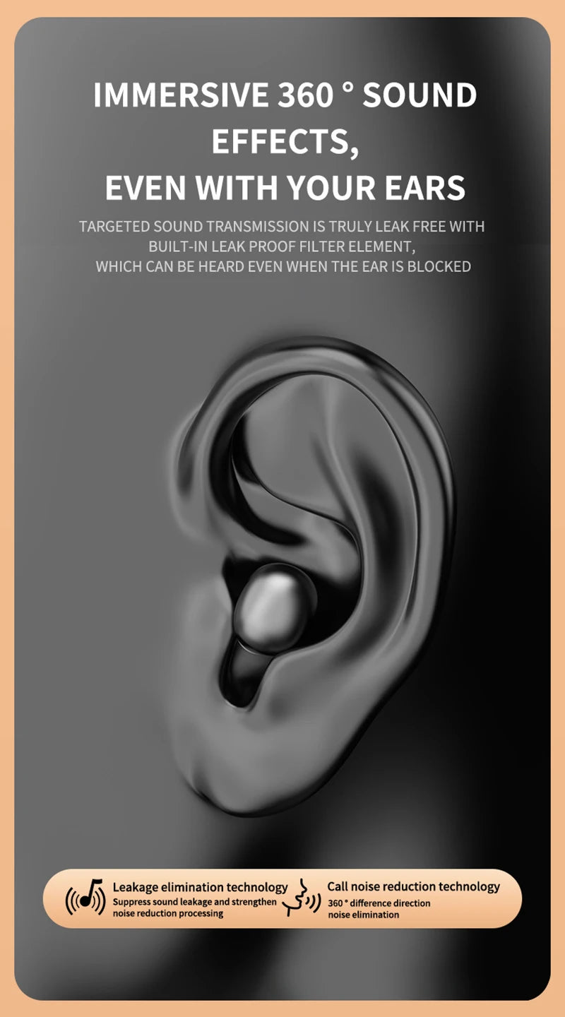 Xiaomi Mini Wireless Bluetooth 5.3 Headset Small Earbuds Sleep Work Music Sports Invisible HD HIFI Bass Sound Quality Earphones - Universal Market