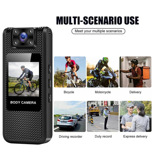 Portable 4K Mini Camera Digital Video Recorder With WiFi Worn Police Small Body Cam Infrared Night Vision Sports DV Camcorders - Universal Market