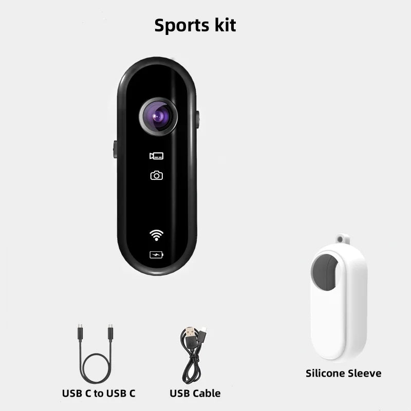 1080P HD Outdoor Sports Camera Anti-shake Waterproof WiFi Action Camera Long Battery Life Hands-Free 120° Wide-angle 1080P