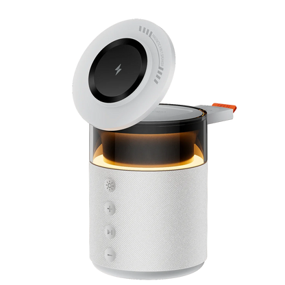 3 in 1 Magnetic Wireless Charger Speaker Night Light For iPhone 17 16 15 14 13 12 Pro Max Apple Watch AirPods Pro Fast Charging