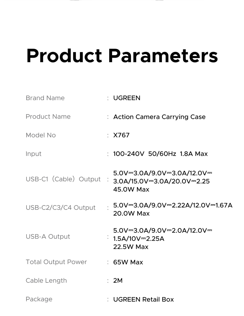 UGREEN 65W GaN Charger PPS QC4.0 PD3.0 5 IN 1 Desktop Charging Station For Phone 16 15 14 Pro Xiaomi Samsung Tablet Macbook Air