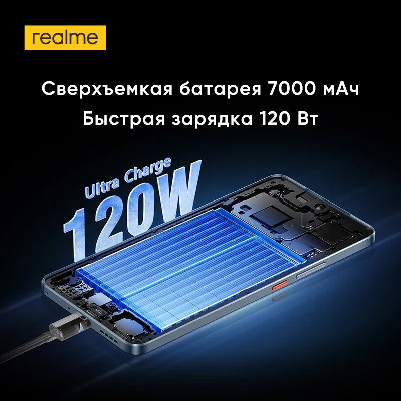 [Russian Version] Smartphone realme GT 7T 5G Dimensity 8400-MAX Chipset 7000mAh Battery 120W Charge 50MP Sony OIS Camera NFC