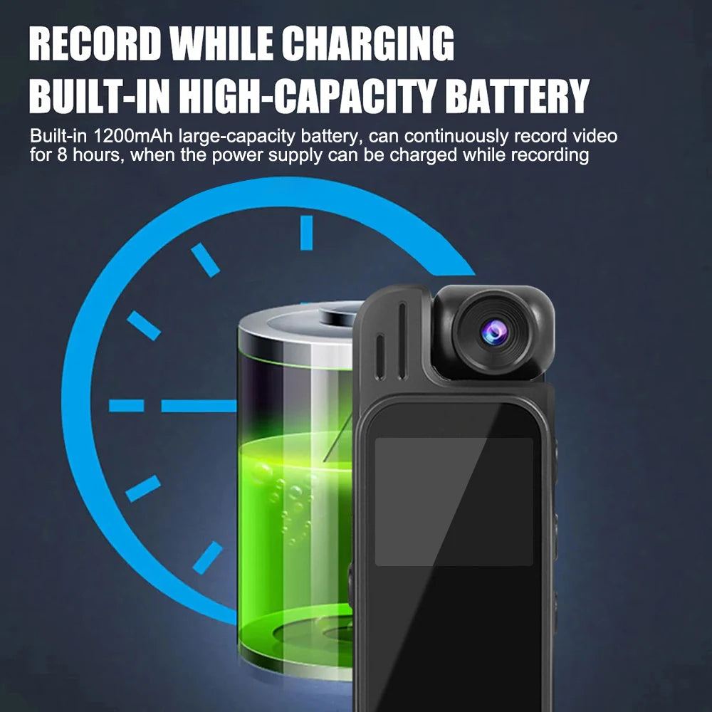 1080P Sports Camera HD Mini Portable Video Recorder Body Camera IR Night Vision Camera For Outdoor Riding Hiking Shooting Record - Universal Market