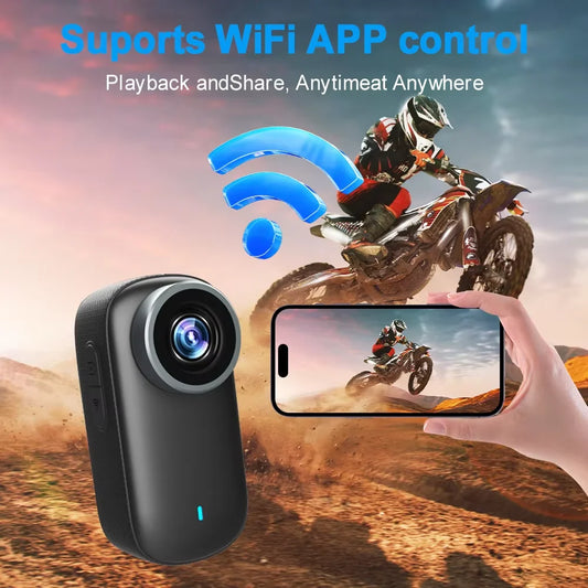 4K portable WIFI camera, sports bike camera, integrated helmet handlebar, motorcycle, road sports camera, mini UHD sports camera