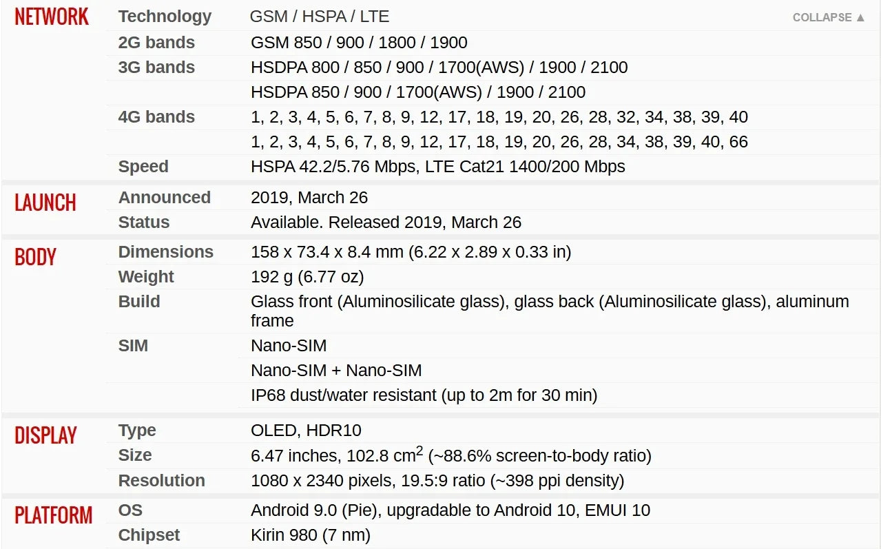 HUAWEI P30 Pro Smartphones Global Version 6.47 inch 8GB+128GB/256GB Cellphone Dual SIM Mobile phone 4200mAh Google Play Store