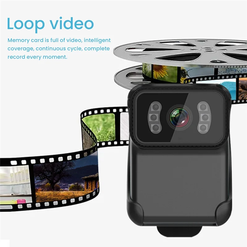 A34M-CS02 1080P HD Portable Body Action Camera CS02 Back Clip Action Camera Wifi DV Camcorder Loop Recording