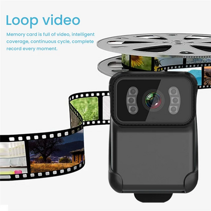 A34M-CS02 1080P HD Portable Body Action Camera CS02 Back Clip Action Camera Wifi DV Camcorder Loop Recording