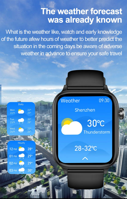AI Diagnostic Detector Smart Watch Women Blood Lipid and Uric Acid Body Composition Test Women Menstrual Health Tracker 2025 New