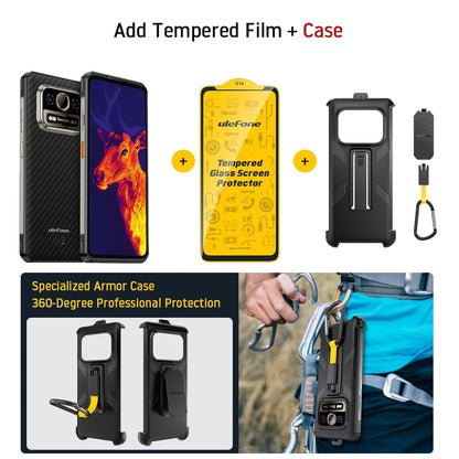 Ulefone Armor 25T 4G Rugged Phone Android 14 33W 50MP+64MP Night Camera NFC Waterproof Smartphone 6.78" 120Hz  256GB ROM  Global
