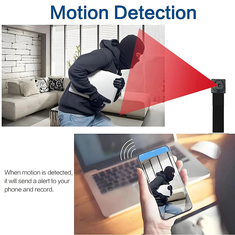 Mini Camera 1080P HD WiFi Camcorder DIY Portable Wireless Module Video Recorder Motion Detection P2P Camera Support Remote View - Universal Market