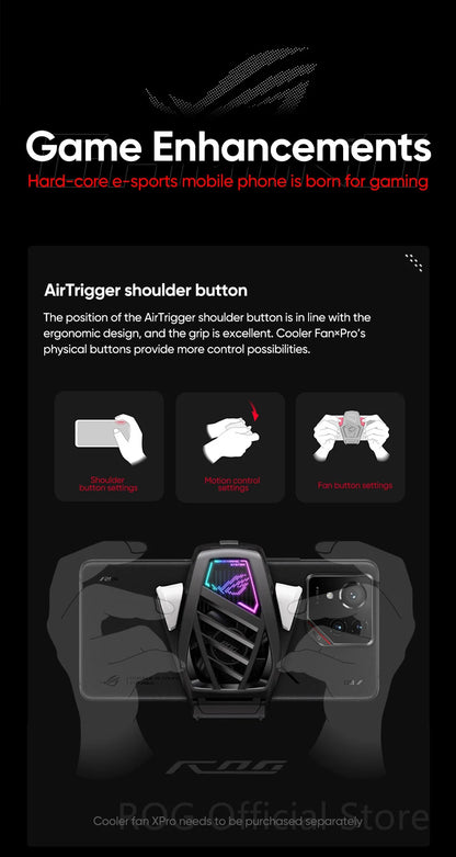 World Premiere ASUS ROG Phone 9 5G Smartphone Snapdragon 8 Elite 6.78‘’ 185Hz AMOLED Display ROG 9 Pro 5800mAh NFC Mobile Phone