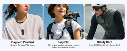 POV Camera with Magnetic Body Clip Small Body Wearable Camera 128G 1080P Small Tiny Outdoor Vlog Recorder Action Camera Sport DV