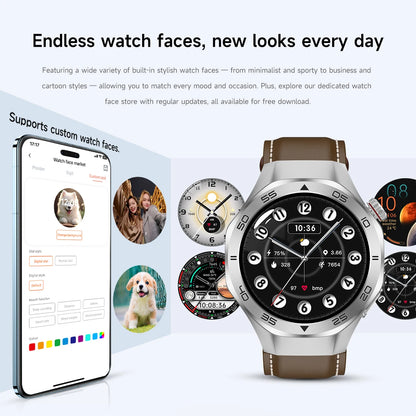 2025New Upgraded Outdoor Sport GPS Smart Watch Men 1.53" HD AMOLED Screen GPS track Heart Rate Bluetooth Call Compass SmartWatch