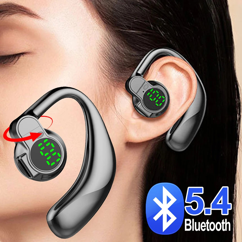 Wireless Bluetooth Headphones Full Open Headset Air Conduction Ear Hook Earphones Handsfree Noise Canceling Audifonos Sports - Universal Market