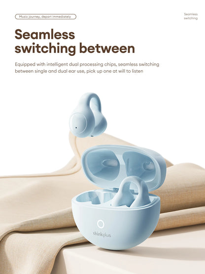 Lenovo LP25 OWS Bluetooth 5.4 Wireless Earphone Long Battery Life Headset Noise Canceling Gaming Headphones HIFI Stereo With Mic - Universal Market
