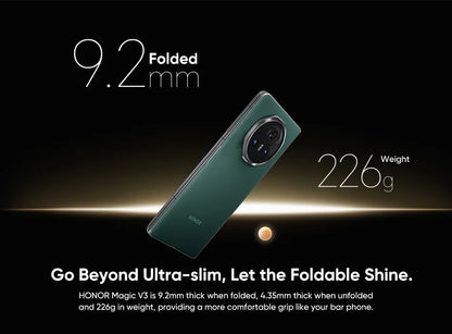 RU Express Global Version Honor Magic V3 5G Foldable LTPO OLED 120Hz Display 7.92" 50MP Camera Snapdragon 8 Gen 3 5150mA 66W NFC