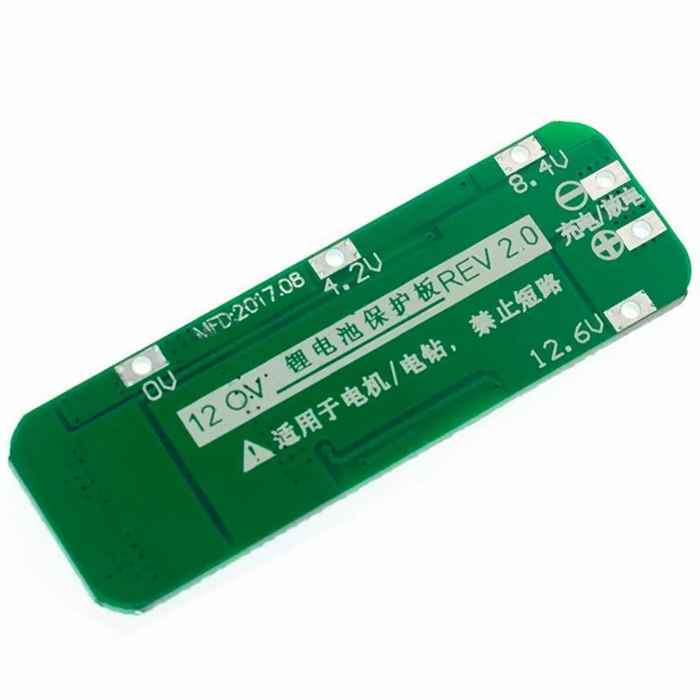 3 strings of 11.1V 12V 12.6V 18650 lithium battery protection board can start the drill with 20A current - Universal Market