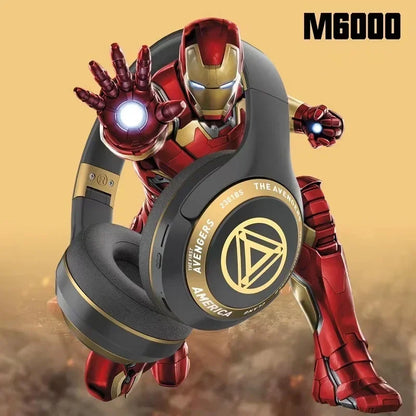 Disney Marvel Headphones Bluetooth Wireless Foldable Music Earphones Spider Man Noise Reduction Game Headset Anime Cartoon M7000 - Universal Market