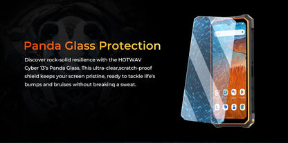 [World Premiere] HOTWAV Cyber 13 Rugged Phone 150LM Flashlight 8GB 128GB Smartphone 6.6'' HD+ 10800mAh 64MP Android 14 Cellphone