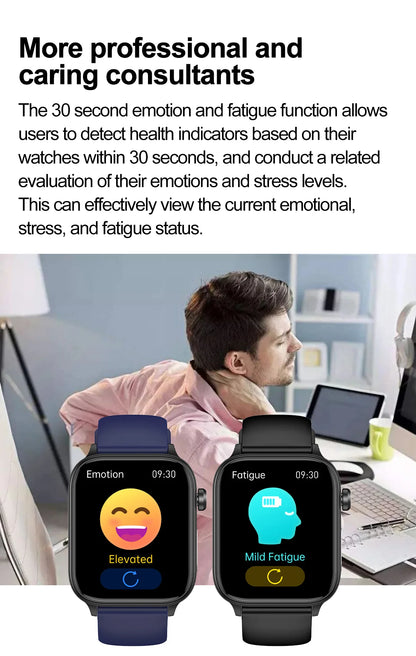 AI Diagnostic Detector Smart Watch Women Blood Lipid and Uric Acid Body Composition Test Women Menstrual Health Tracker 2025 New