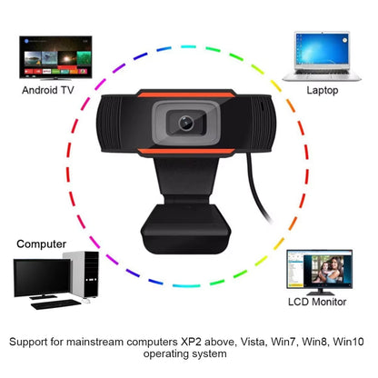 2K Full HD 1080P Network Camera Built in Microphone USB Camera Mini Web Cam for Auto Focus PC Mac Laptop Video Shooting Camera