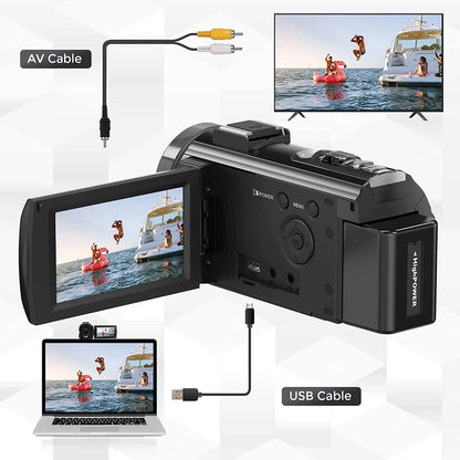 Digital Camera Photographic Cameras With 3.0 Inch Rotating Screen Professional Photo Camera Hd Video Kids Cameras  For Home - Universal Market