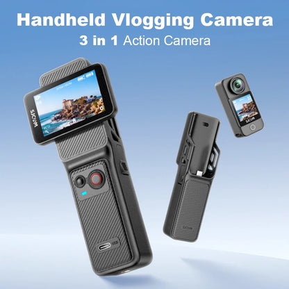 SJCAM C400 4K 30fps Dual Screen Action Camera with 90 Degree Flip Touch Screen 6 Axis Gyro Stabilization Long Battery Life - Universal Market