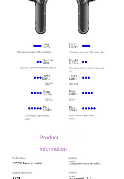 Air31 Max True Wireless Bluetooth Earphone Binaural Small In Ear Buds Sports Stereo Bass TWS Earbuds Sports Headset - Universal Market