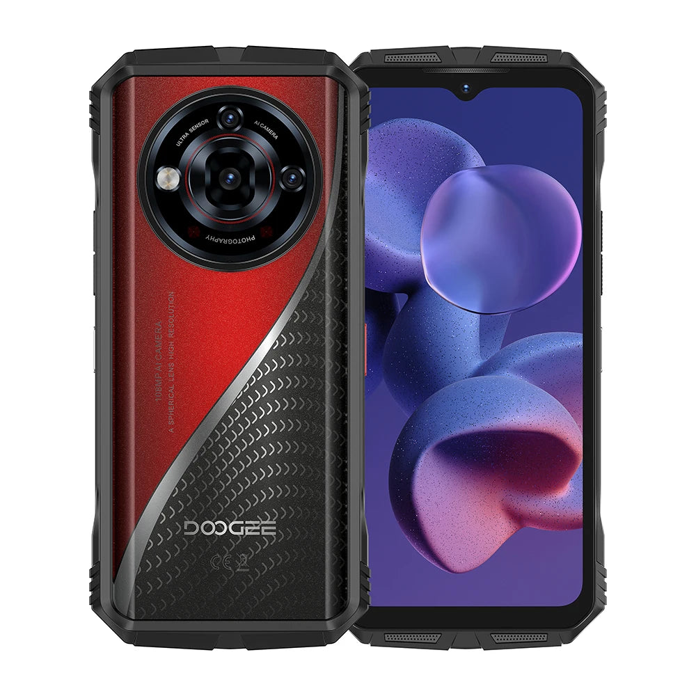 DOOGEE S118 Pro 5G Rugged Phone Dimensity 7050 10800mAh Battery 6.6'' FHD 120Hz 8GB RAM 512GB ROM Cell Phone NFC