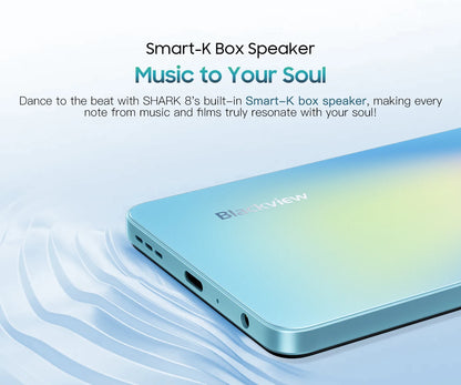 Blackview SHARK 8 Smartphone Android13 G99 Mobile Phone 6.78'' 120Hz 2.4K Display 16 (8+8) GB RAM 256GB ROM 64MP Cameras Phones