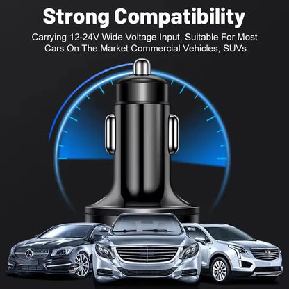 300W USB Car Charger PD QC3.1 USB C Car Phone Charger Type C Adapter for iPhone Samsung Huawei Xiaomi Quick Charge ﻿