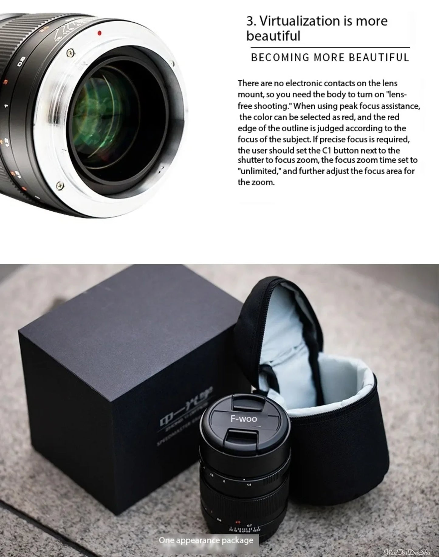 Zhongyi Optics 65mm F1.4 Camera Lens Medium Format Large Aperture Manual Focus Lens For Fuji GFX Hasselbl XCD Mount Cameras