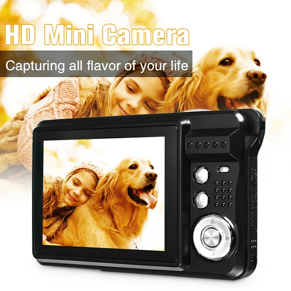 Portable Digital Camera 1080P Video Camcorder 48MP Photo 8X Zoom Anti-shake 2.7 Inch Large TFT Screen USB Charge with Carry Bag - Universal Market
