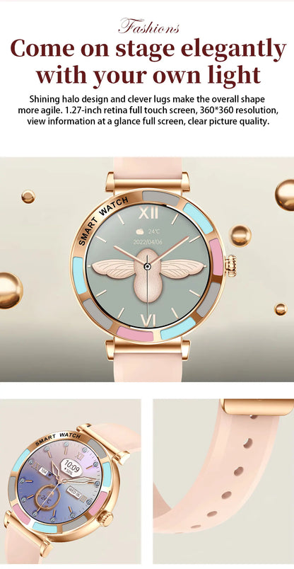 Time Owner Smart Watch 2025 Woman Bluetooth Call Watch Health Monitoring AI Voice Exercise Fitness Tracker Ladies smartwatch