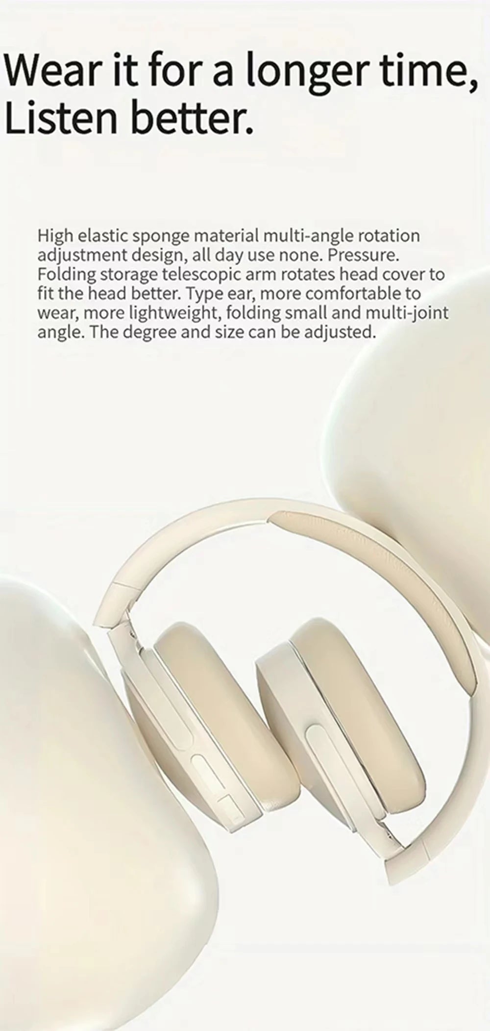 Bosebye Headphones P2961 Wireless Bluetooth 5.3 Original Earphone Stereo HIFI Headset Game Earbuds With Mic For Samsung iPhone - Universal Market