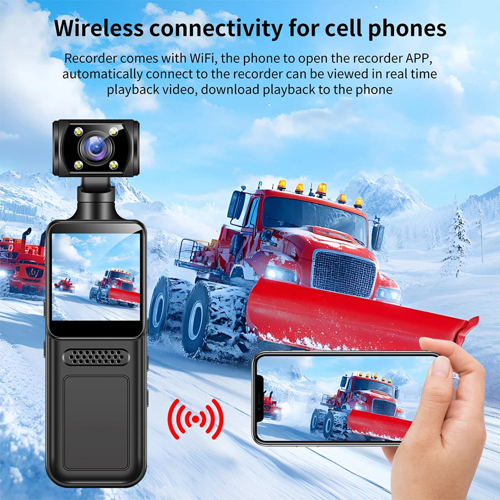 Ultra HD 4K WiFi Mini Camera Pocket Action Camera Wearable Camera 4K HD Camera Helmet Travel Bicycle Driver Recorder Camcorder - Universal Market