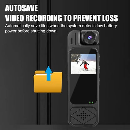 1080P Sports Camera HD Mini Portable Video Recorder Body Camera IR Night Vision Camera For Outdoor Riding Hiking Shooting Record - Universal Market