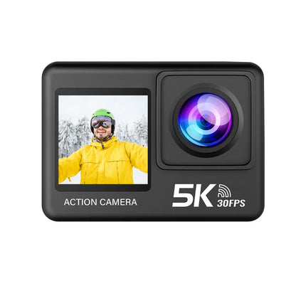 G9SE Action Camera 5K30fps 4K60fps 50MP 2.0 Touch LCD EIS DVR Webcam Dual Screen Wi-Fi 170D Waterproof 30M 5X Zoom Sports Camera