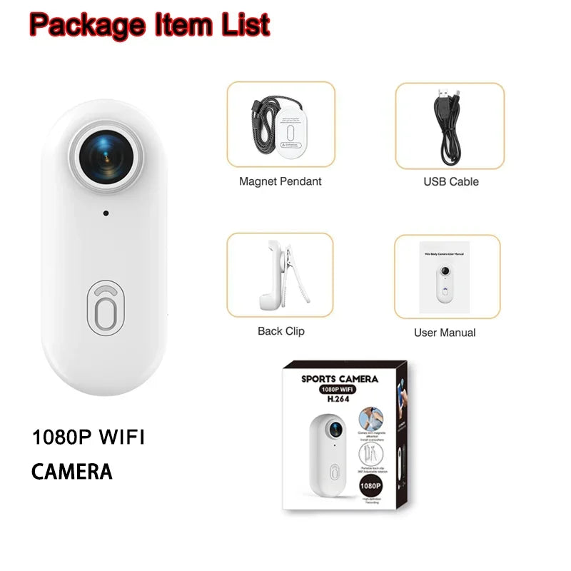 4K Motorcycle Mini Recorder Finger WIFI Action Camera Lightweight POV Motorcycle Road Sport Cam Bicycle Vlog Pet Body Camera - Universal Market