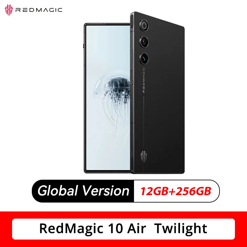Global Version RedMagic 10 Air Gaming Phone Lightweight design 6.8" Snapdragon 8 Gen3 6000mAh 80W Charge 50MP NFC