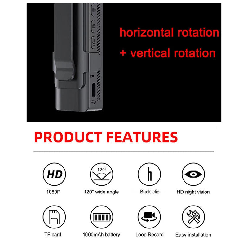 Xiaomi NEW Wifi Hotspot Mini Camera 4K Portable Digital Video Recorder Body Camera Night Vision DVR Miniature Camcorder - Universal Market