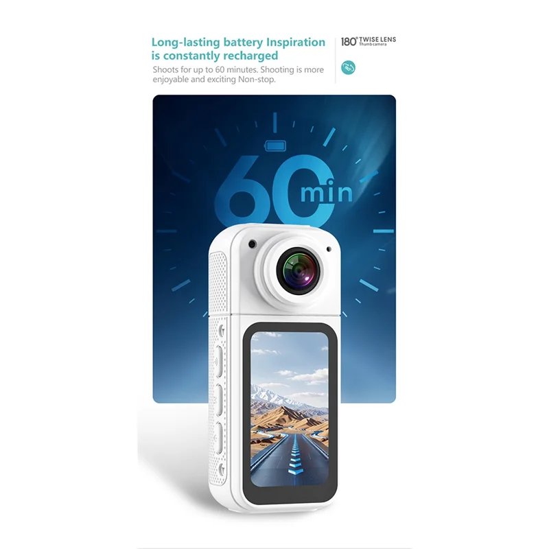 T23C New S70 2.7K WIFI APP Thumb Camera Ultra-Long Battery Life Thumb Sports Camera HD Cycling Camera 1080P Pet Camera